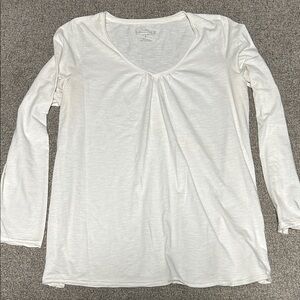 Maurices Soft Cream Long Sleeve Blouse